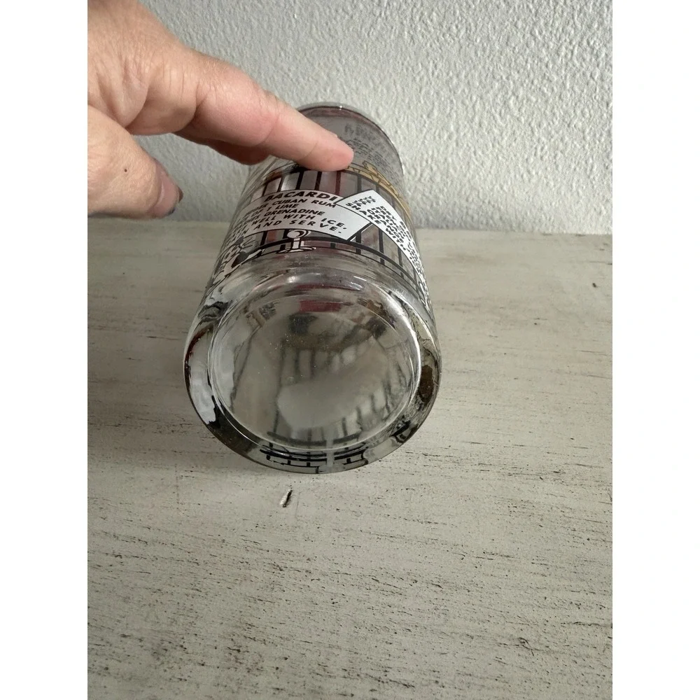 Vintage Hazel Atlas Ragtime Bar Cocktail Martini Shaker‎ Chrome Lid-no Cap